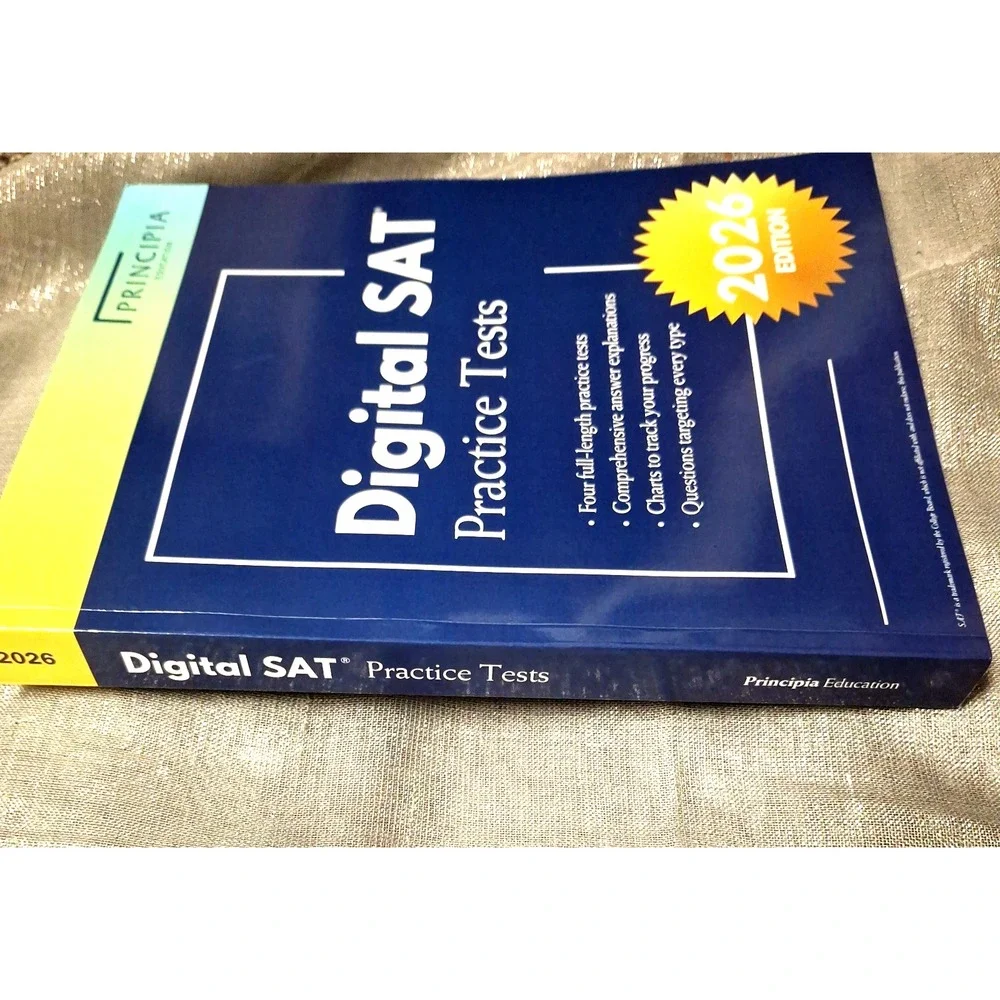 Principia Education Digital SAT Prep 2026 Edition Four Full Practice Tests Paper